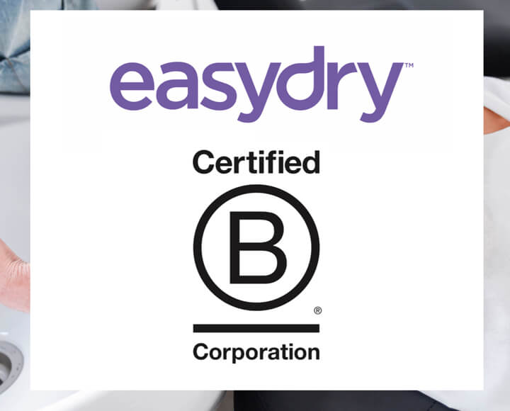 Easydry Medium Disposable Towels - the ideal product for drying hair. Just one needed to dry and wrap any length of hair. We are B Corporation certified.