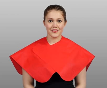 Red Technical Shoulder Cape from Easydry