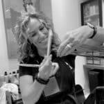 Rosina Luca with a Client