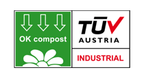 Easydry is certified as OK Compost Industrial by TUV Austria