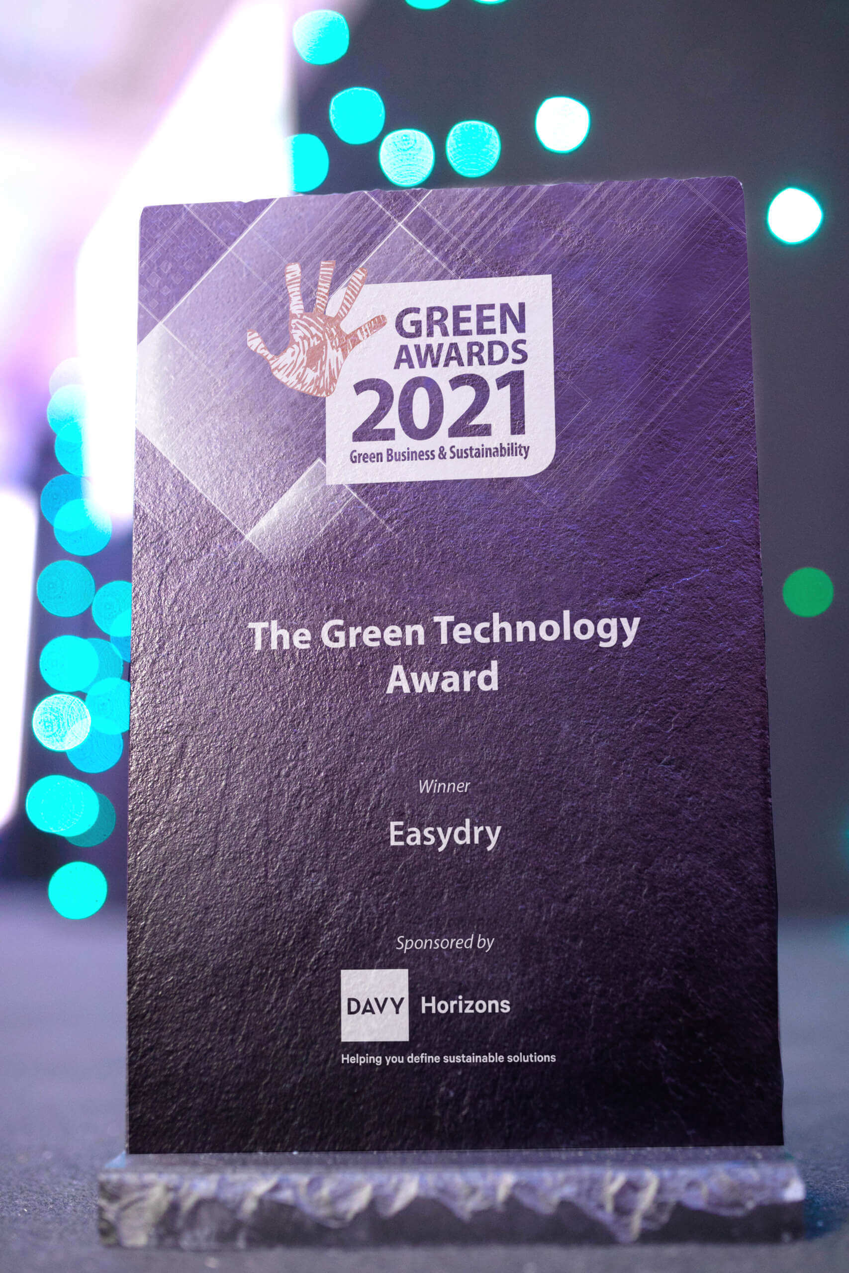 Easydry win Green Technology Award 2021! We were overjoyed to win. Click to see the full list of winners ...