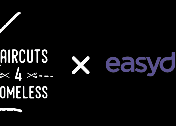 Easydry proud to support Haircuts4Homeless charity: we do this by providing them with eco-friendly hairdressing disposable towels.