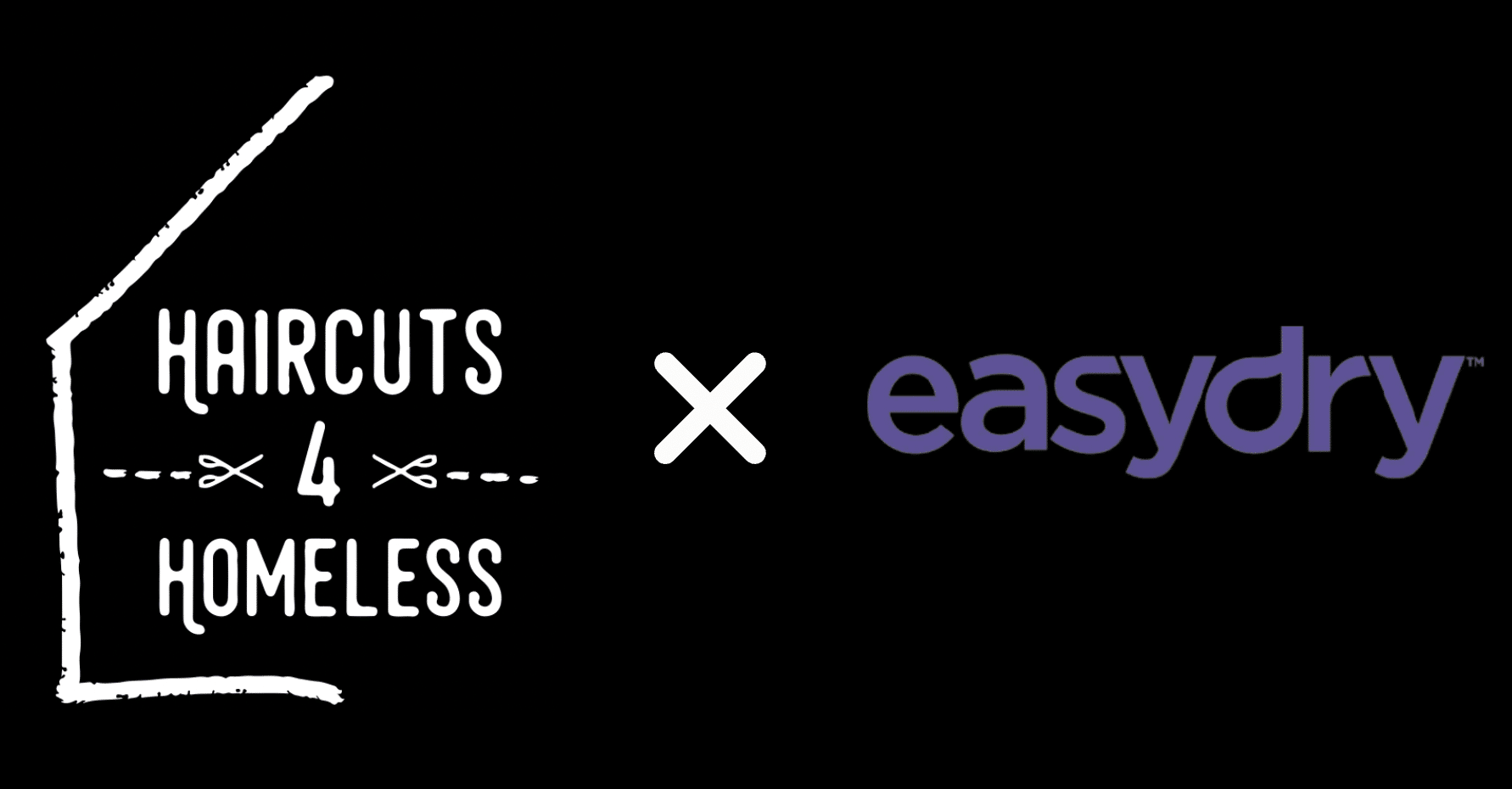 Easydry proud to support Haircuts4Homeless charity: we do this by providing them with eco-friendly hairdressing disposable towels.