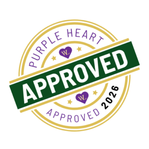 WELOVE Purple Hearts Seal of Approval 