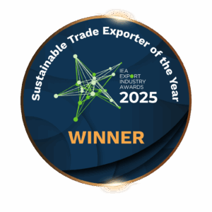 Easydry Sustainable Trade Exporter of the Year 2025 recognising innovation in compostable salon towels and sustainable exports.