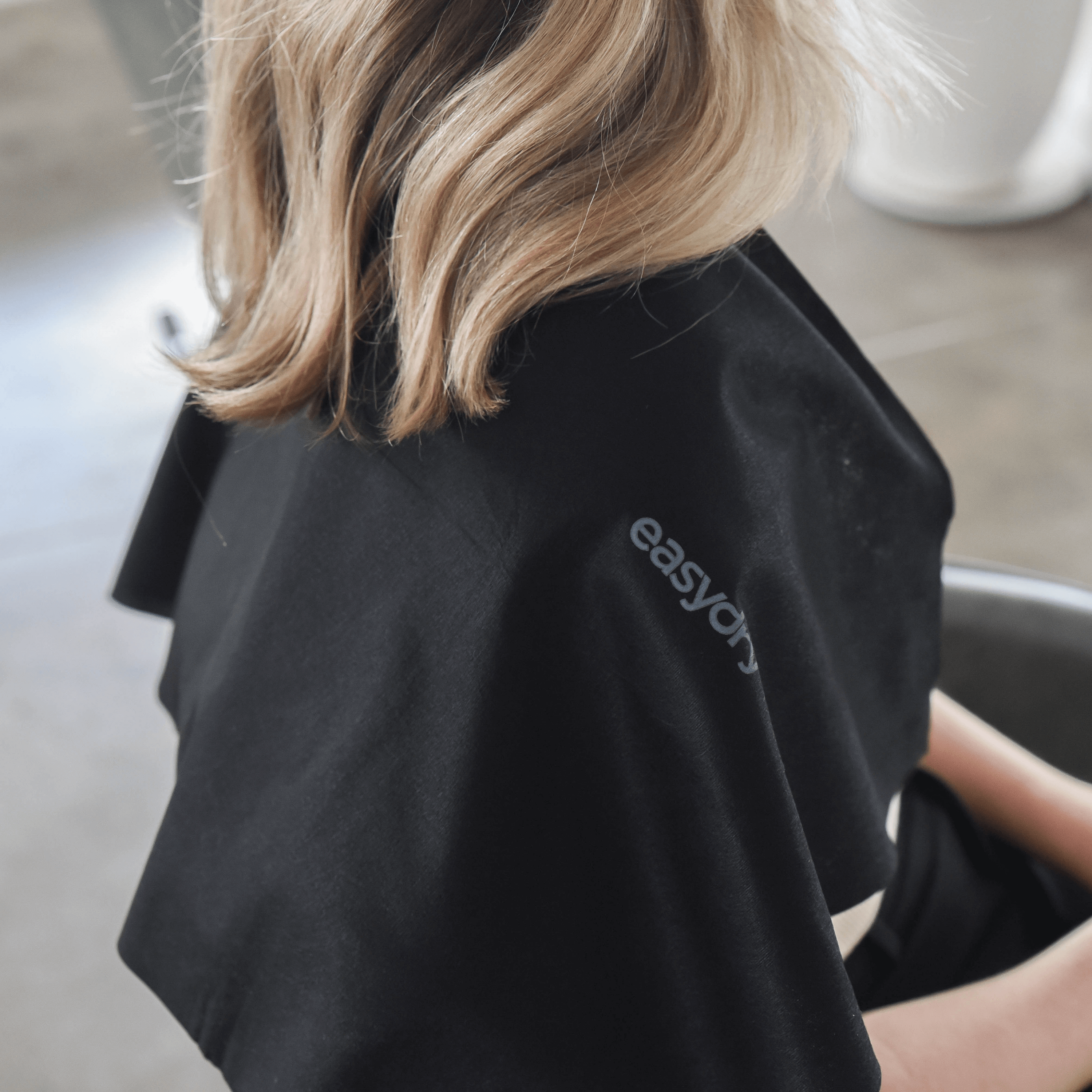Easydry Medium Towel Black Compostable Hairdresser Product
